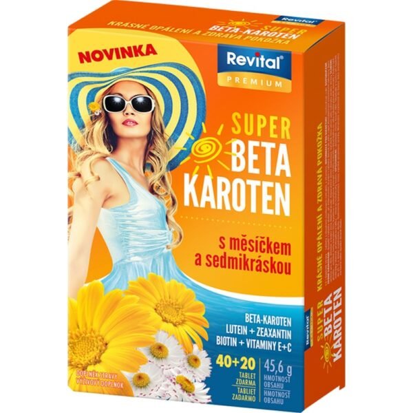 For your beautiful tan that wo n't just go away . Revital Super beta-carotene now contains extracts from marigolds and daisies .