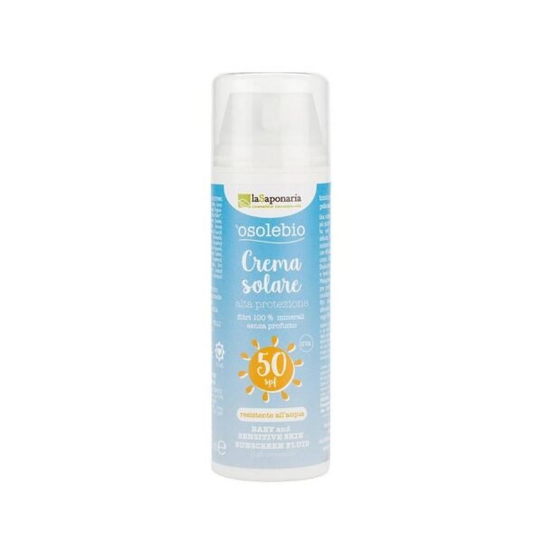 Protective cream SPF 50 with mineral UV filters without nanoparticles will protect your skin from UVA and UVB radiation.