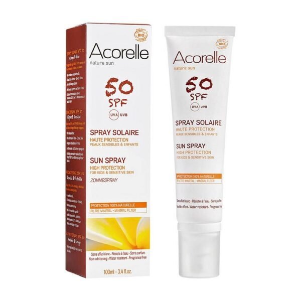 Sunscreen SPF 50 for face and body protects the skin from sunburn and irritation thanks to the content of mineral filters.