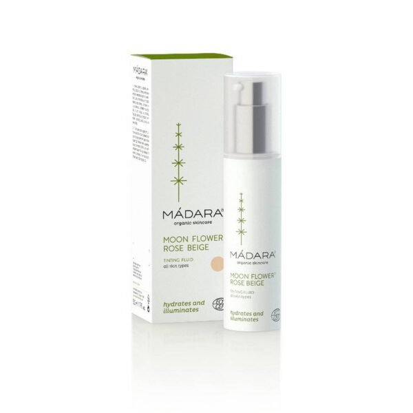 The toning fluid is replaced with daily moisturizer and light makeup.