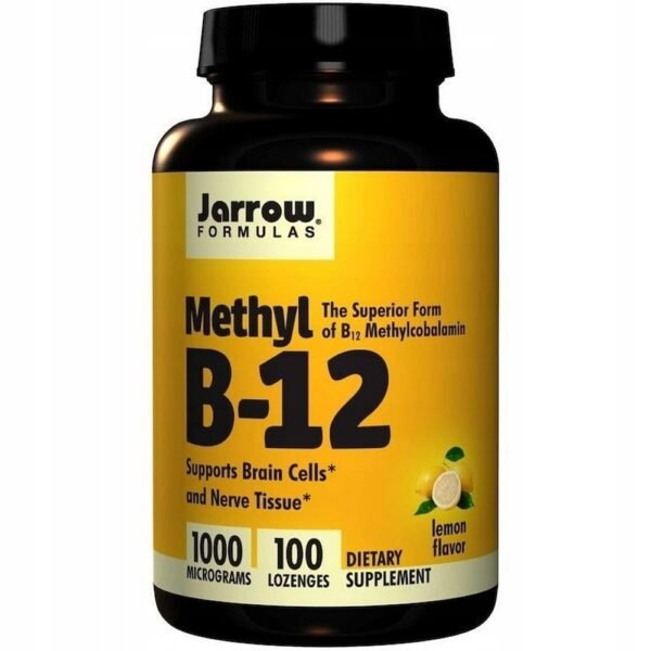 Jarrow Formulas Vitamin B12 Methylcobalamin 100 lozenges with lemon flavor