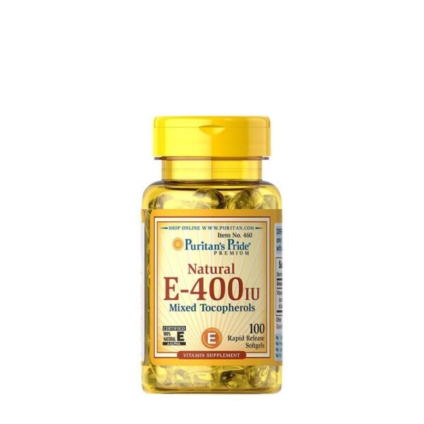 PURITAN'S PRIDE VITAMIN E NATURAL 400 IU 100% натуральные пуританы