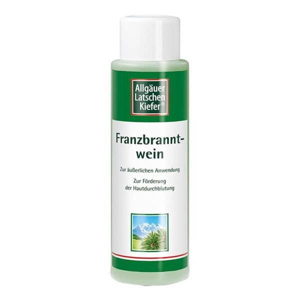 Allgäu mountain pine rubbing alcohol is a medicinal product for external use for tired legs, back and joint pain, as well as for tension and sore muscles.