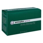 Aminoplus joint granules (pack size: 30 pieces) is a dietary supplement with amino acids, vitamins, trace elements, glucosamine and chondroitin sulfate.