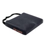 The seat cushion is suitable for use on an office chair, wheelchair, for home use and in a car. Auxiliary tape for fixing the desired position, non-slip bottom.