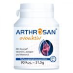 Arthrosan ovoaktiv eggshell membrane capsules (pack size: 90 pieces) is an effective dietary supplement with 300g Ovomet® to maintain mobility and protect cartilage tissue. Arthrosan ovoaktiv eggshell membrane capsules (pack size: 90 pieces) helps keep cartilage and bones healthy.
