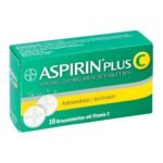 Aspirin plus C the effervescent tablet for cold pains , headaches and fever.