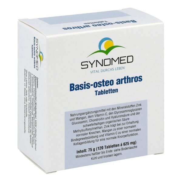 Dietary supplement with the minerals zinc and manganese, Vitamin C, glycosaminoglycans glucosamine, chondroitin and hyaluronic acid and the sulphurous organic acid methylsulfonylmethane.