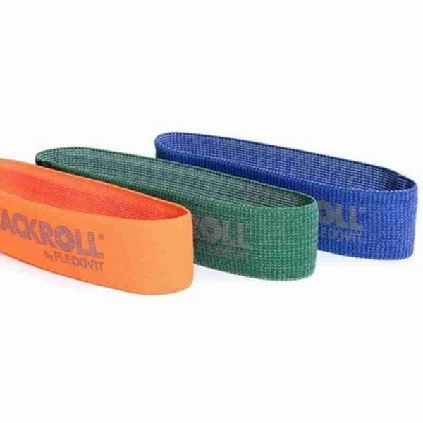 Strengthening rubber bands made of robust, absolutely durable and at the same time pleasant textile material. Suitable for strengthening smaller muscle groups and stability training.
