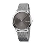 Calvin Klein men's watch k3 m21123. Swiss threaded mechanism, Sunray-Cyferblat anthracite color with a heavy logo.