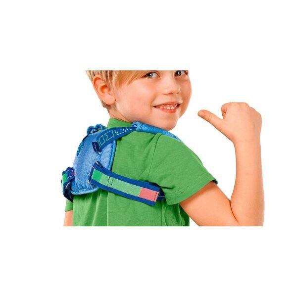 Clavicle support ensures safe and stable fixation of the shoulder girdle during clavicle fractures. It represents an innovation of traditional bandages into a special modern bandage.