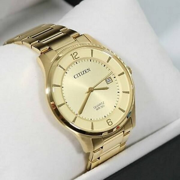 HIGHLIGHT THE WORLD MEN'S WATCH-CITIZEN BD0043 - 83P. Highlight the beauty of its simplicity, muted golden tones and stylish minimalist dial with date pointer.