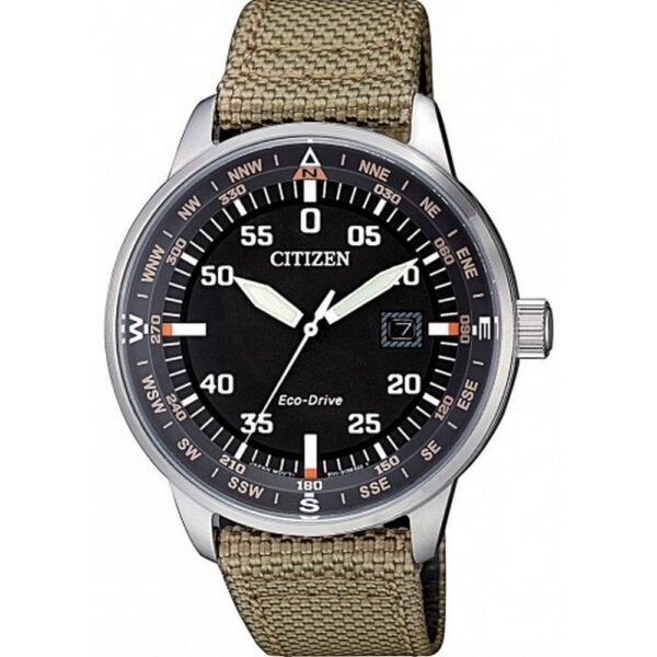 МУЖСКИЕ АНАЛОГОВЫЕ КВАРЦЕВЫЕ ЧАСЫ CITIZEN BM7390-14E. Корпус из нержавеющей стали, завинчивающаяся задняя крышка, минеральное стекло, водонепроницаемость до 10 бар.