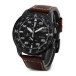 CITIZEN ECO-DRIVE MALE CHRONOGRAPH CA0695-17E. Black stainless steel case, lithium-ion battery.