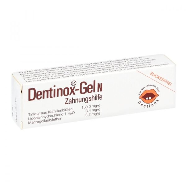 Traditional used as a mild drug for short-term relief of symptoms in the first Zahnung.