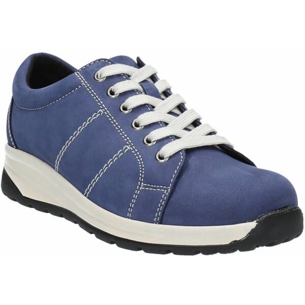 Women's medical shoes with a removable shaped insole. The textile lining has an antibacterial finish. The basic upper material is leather.