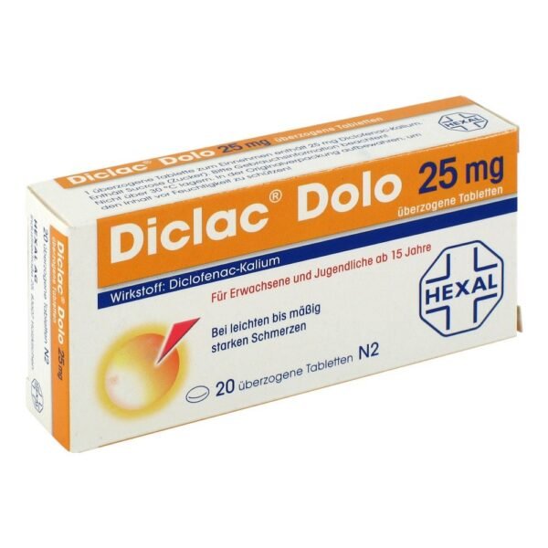 Diclac Dolo 25mg (pack size: 20 pcs) are used for the symptomatic treatment of mild to moderately severe pain. They reduce your symptoms of joint and back pain.