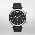 Men's watch Emporio Armani ar1828 Classic with analog display analog quartz black. The sporty men's quartz chronograph in the standard stainless steel version is 46 mm wider.