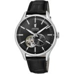Men's wristwatch Festina f16975 / 3. The case is made of polished stainless steel, twisted bottom, curved mineral glass, waterproof to 3 bar.