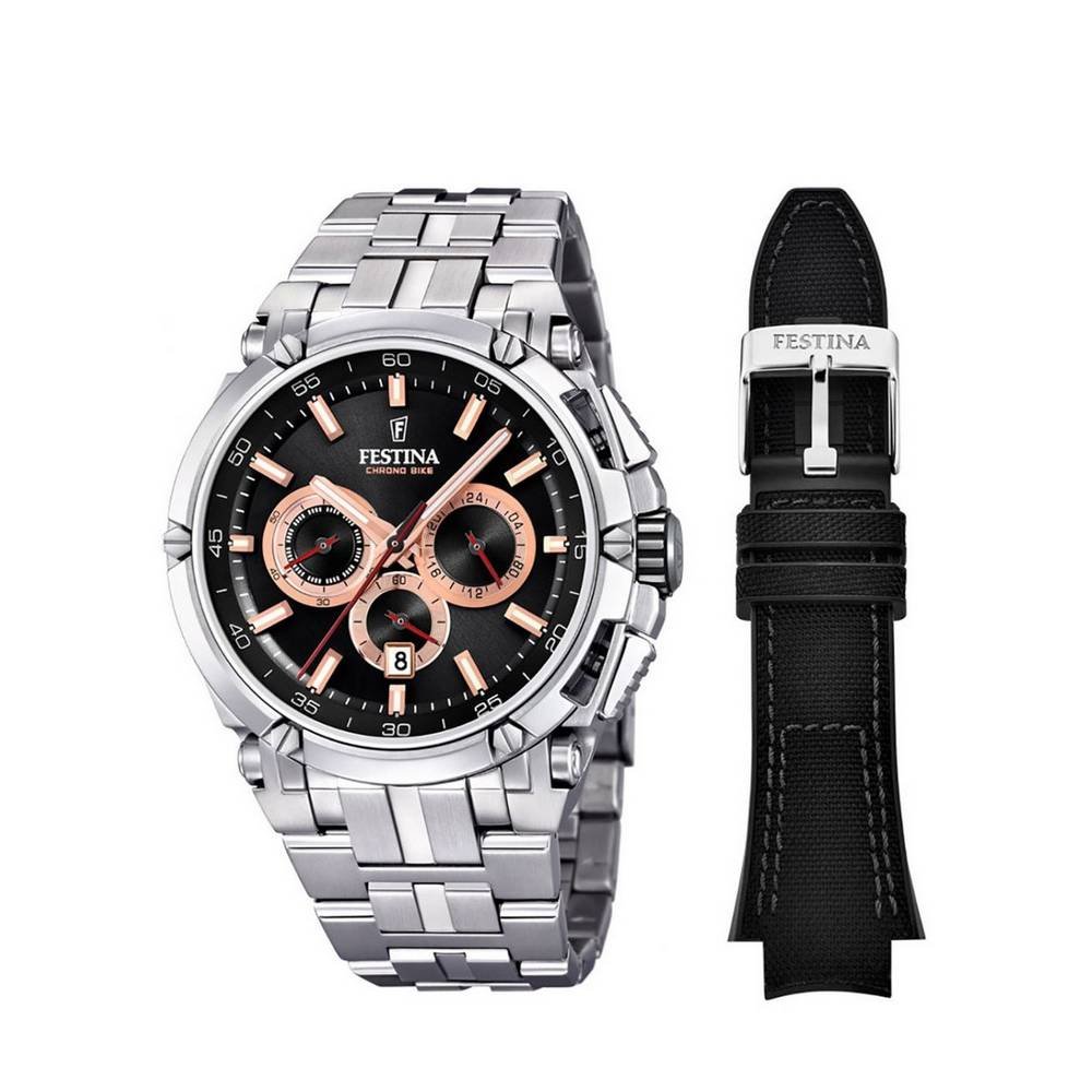 festina f20327 8 Men's wristwatch Festina f20327 / 8. Stainless steel case, bottom, fluted winding head, mineral glass, waterproof to 10 bar.