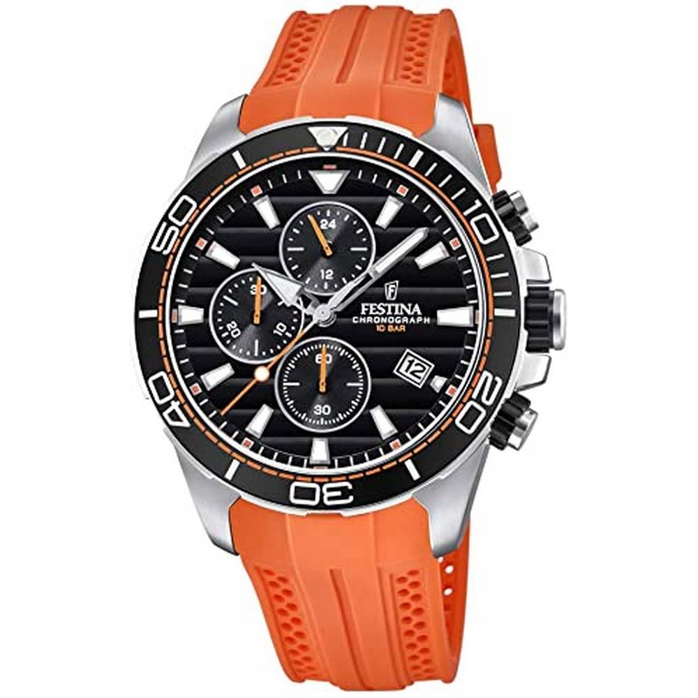 festina f20370 4 FESTINA F20370 / 4 MEN'S QUARTZ WATCH-CHRONOGRAPH WITH A BELT. The surface of the strap: matte and glossy.