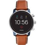 Fossil FTW4016 men's wristwatch. Features: individually adjustable dial, notifications, music management, GPS, waterproof, pulse measurement.