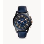 Men's watch Black Fossil Grant FS5061. Original design.