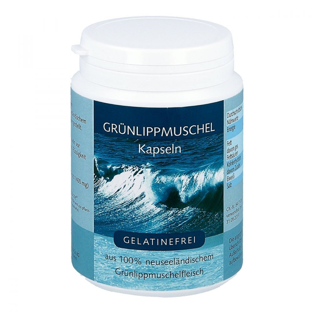 green lipped mussel capsules 200 Green-lipped mussel capsules contain a large amount of Glycosamine glycans, which are responsible for the viscous consistency of the joint fluid. This way, the capsules maintain the lubricity of your joints and reduce your pain.