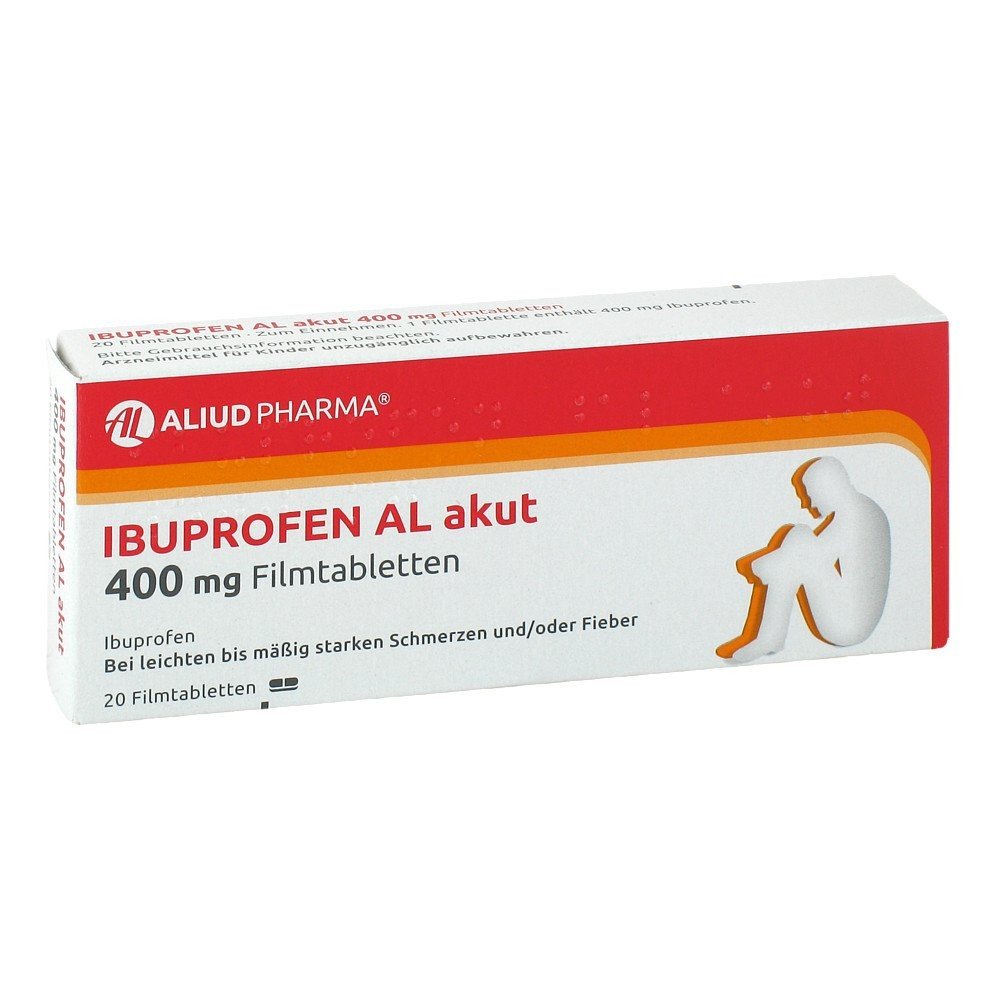 ibuprofen al acute 400 mg 20 The drug is an analgesic, antipyretic and anti-inflammatory drug (non-steroidal anti-inflammatory / analgesic).