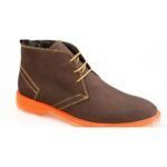 Men's ankle boots made of first-class Looke leather. Colorful and colorful design with narrow laces. Fine sewing. At first glance, it will excite everyone. Ideal for all-day wear in the city.