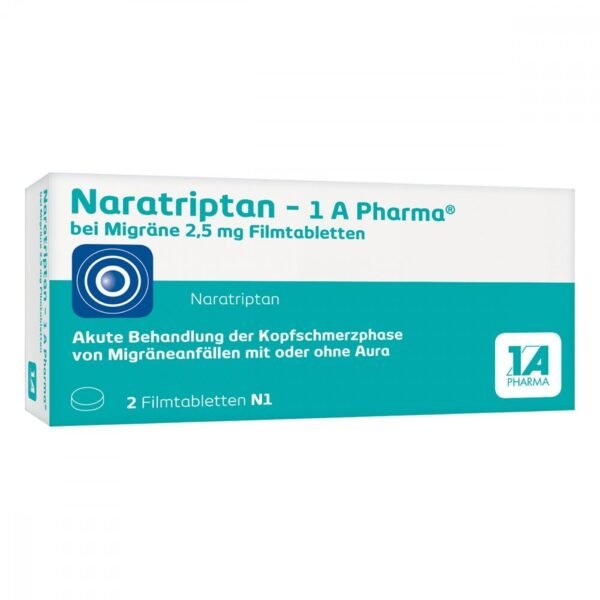 Treatment Of headache phase migraine attacks with and without aura. Contains Lactose.