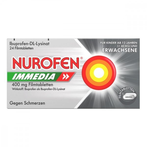 Nurofen Immedia 400mg (pack size: 12 pcs) are a pain reliever , antipyretic and anti-inflammatory drug.
