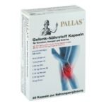 Pallas Joint Nutrient Capsules (pack size: 30 pieces) is a dietary supplement with glucosamine, chondroitin, fish oil (omega-3 fatty acids), vitamins and trace elements. Pallas joint nutrient capsules (pack size: 30 pieces) for joints, cartilage and bones.