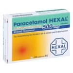 Paracetamol 500mg HEXAL for fever and pain (pack size: 20 pcs) is used for mild to moderate pain and fever.