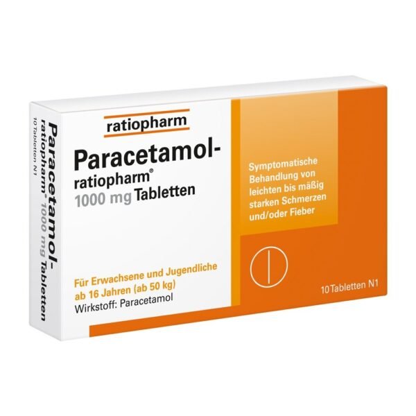 Paracetamol ratiopharm 1000mg are used for mild to moderate pain and fever.