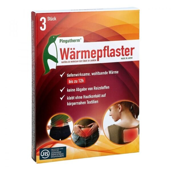 Pingutherm flex warming plasters (pack size: 3 pcs) are warming plasters against muscle tension.