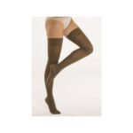 Self-holding stockings with high compression and a silicone hem, designed for the treatment of venous diseases.