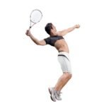 Shoulder bandage made of breathable material with effective arm fixation.