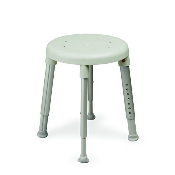 Round chair usable not only in the shower.