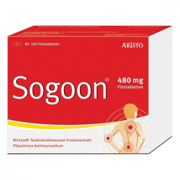 Sogoon - with devil's claw are a herbal medicine for diseases of the musculoskeletal system.Sogoon film-coated tablets are used by adults for supportive therapy in the event of signs of wear and tear of the musculoskeletal system.