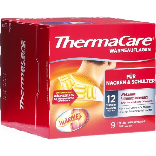 ThermaCare Neck & Shoulders unfold the recommended therapeutic warmth of 40 ° C for 12 hours. ThermaCare Neck & Shoulder combines long-term and deep warmth in a unique way - for targeted and effective pain relief for the neck, shoulders and arms.