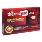Thermopad back warmers are equipped with a textile adhesive surface and can be attached to clothing anywhere on the body.