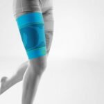 Sports compression thigh sleeves help increase oxygen transfer and promote better blood circulation. This translates into longer endurance, faster regeneration, slower fatigue, more energy and less harmful muscle vibrations.