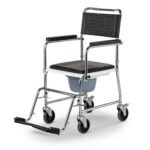Mobile toilet chair.