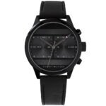 TOMMY HILFIGER WATCH 1791595. The case is made of matte stainless steel, black ion coating, polished caps and bezel strap.