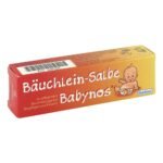 Die dermatologisch getestete Dentinox Bäuchlein Salbe Babynos eignet sich zur pflegenden Bauchmassage bei Säuglingen und Kindern. Sie ist frei von synthetischen Farb-, Duft- und Konservierungsstoffen.