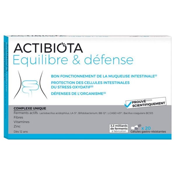 Actibiota (formerly known as Lactoflorene) Probiotic Capsules is a food supplement based on live lactic acid bacteria and group B vitamins. Lactose and gluten free.