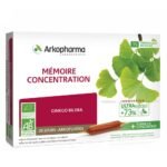 ARKOPHARMA ARKOFLUIDE BIO GINKGO 20 drinkable vials 10ml stimulates memory and concentration.