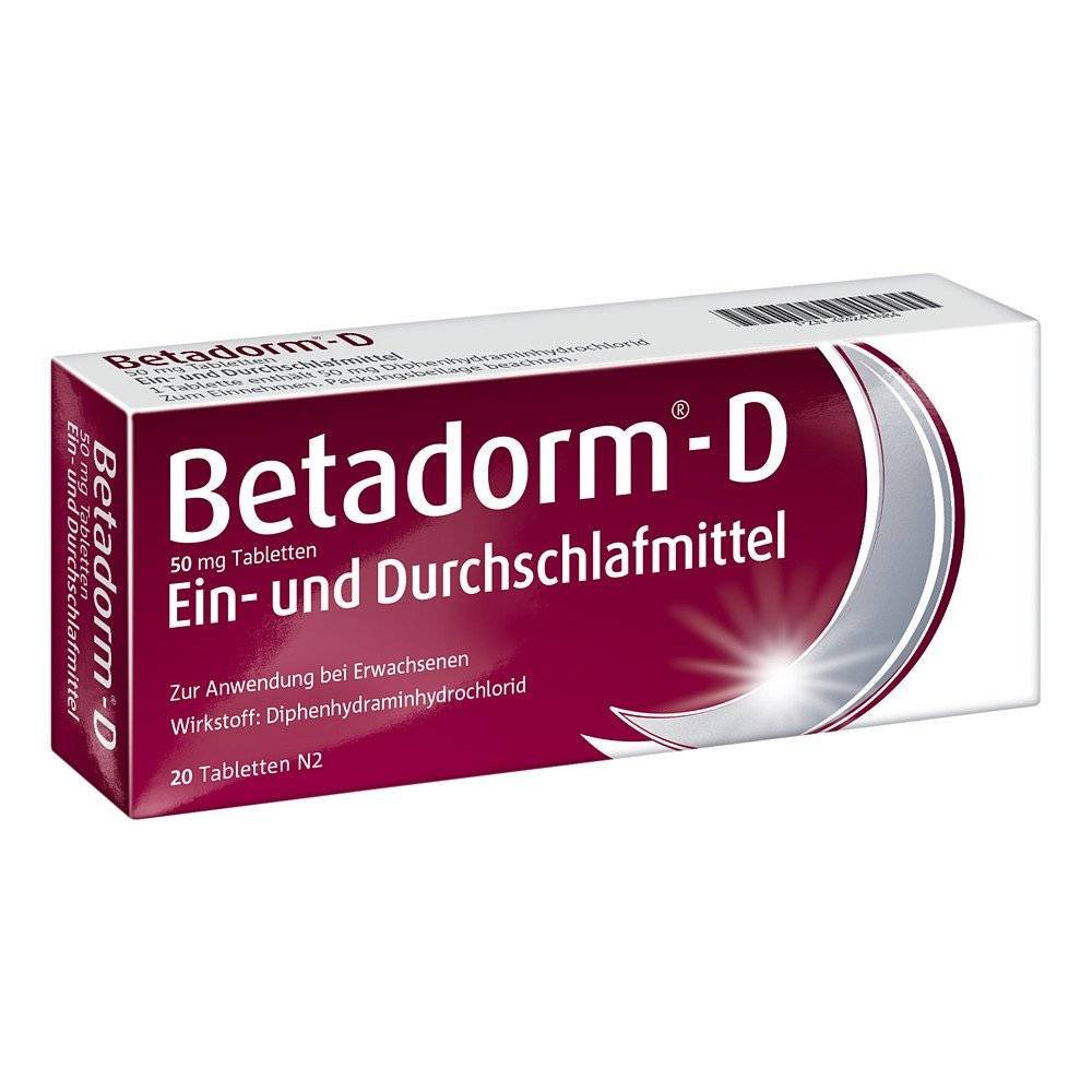 betadorm d 20 для хорошего ночного сна