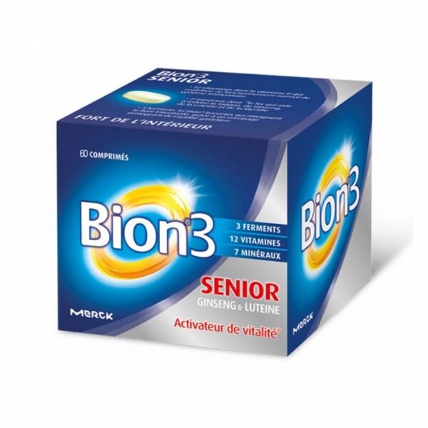 Bion®3 Senior vitality activator is a food supplement that helps maintain the body's natural defenses and reduce fatigue.